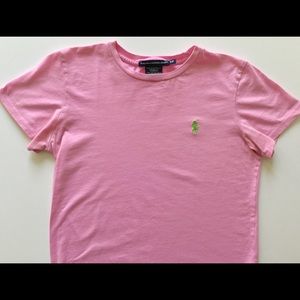 POLO soft pink tee shirt